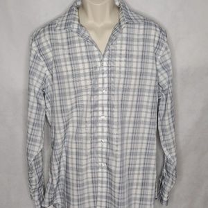 Very Nice Calvin Klein plaid Button down XL